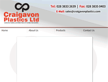 Tablet Screenshot of craigavonplastics.com